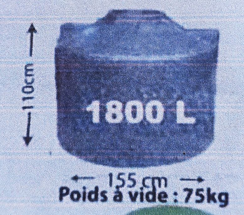 Citerne 1 800 L