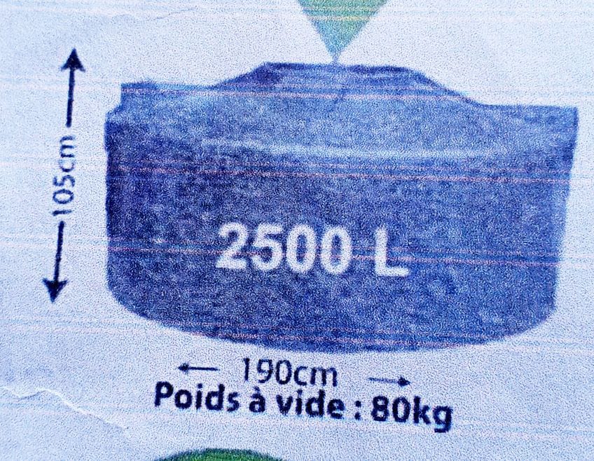Citerne 2 500 L